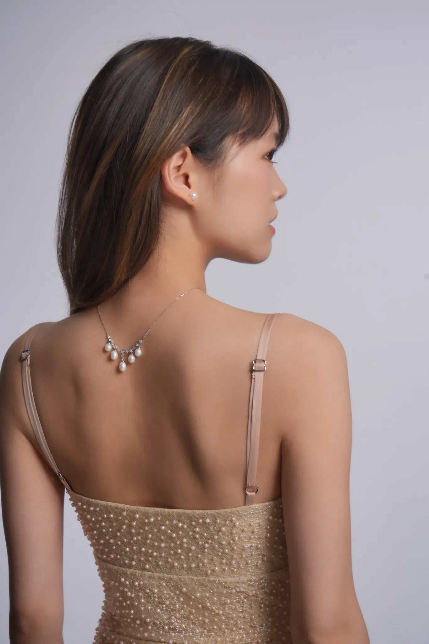 Quintette Pearl Pendant Necklace